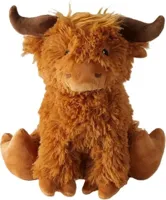 Boltze Home deurstopper polyester bente koe 35x21x23cm zand - thumbnail