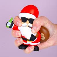 Pratende kerstman stressbal - thumbnail