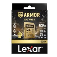 Lexar Pro Gold Armor 128GB SDXC UHS-II V60 - R280/W210 MB/s - IP68 - thumbnail