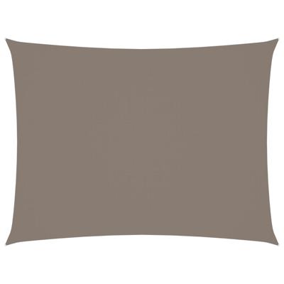 VidaXL Zonnescherm rechthoekig 6x8 m oxford stof taupe