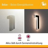 Paulmann 79842 4000870798423 Huisnummerlamp op zonne-energie Energielabel: A (A - G) 0.20 W Warmwit Zwart - thumbnail