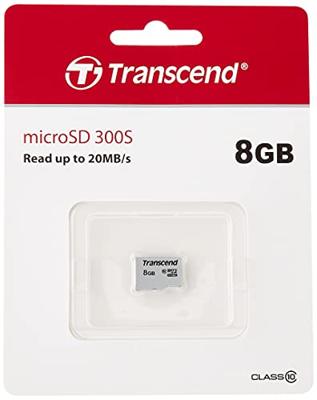 Transcend Premium 300S microSDHC-kaart 8 GB Class 10