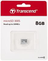Transcend Premium 300S microSDHC-kaart 8 GB Class 10 - thumbnail