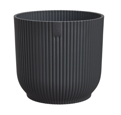 Vibes fold rond 22 cm antraciet bloempot elho - Elho Vibes fold rond 22 cm antraciet bloempot elho - Elho
