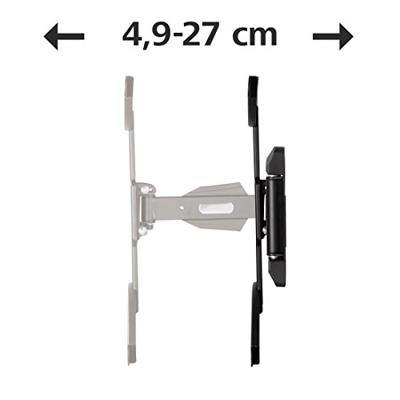 Hama TV-muurbeugel Volledig Beweegbaar 3 Sterren 1 Arm VESA 400x400 Zwart - thumbnail