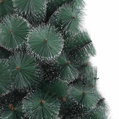 VidaXL Kunst kerstboom met verlichting en ballenset groen 240 cm pet