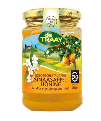 de Traay Sinaasappelhoning bio 350 Gram