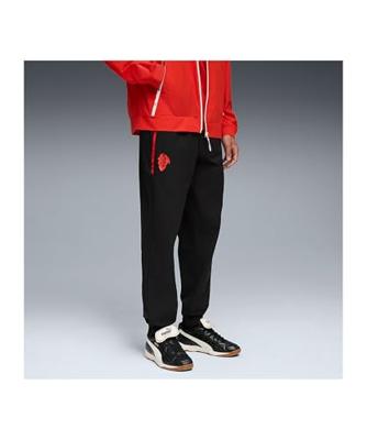 PUMA AC Milan Pumatech Trainingsbroek Woven 2025-2026 Zwart Rood