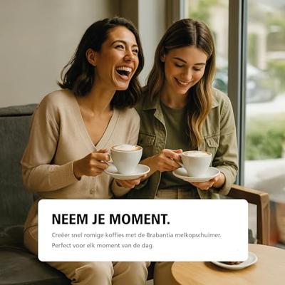 Brabantia BBEK1048 Melkopschuimer Zwart