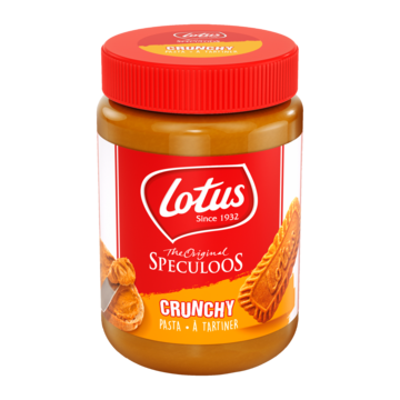 Lotus Biscoff speculoos pasta crunchy 700 g bij Jumbo