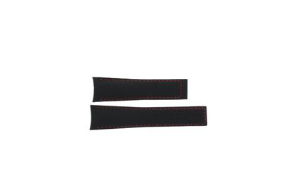 Horlogeband Tag Heuer FC6237 Krokodillenleer Zwart 22mm