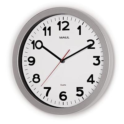 Maul 9053695 Wandklok Kwarts 35 cm x 350 mm x 30 mm x 5 cm Zilver
