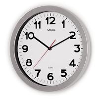 Maul 9053695 Wandklok Kwarts 35 cm x 350 mm x 30 mm x 5 cm Zilver - thumbnail