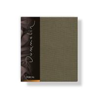 Dommelin Dommelin Kussensloop Uni Percal 200TC 589 Olijf 60x70 - thumbnail