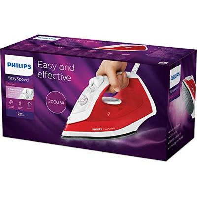 Philips GC1742/40 EasySpeed Stoomstrijkijzer Rood/Wit Philips GC1742/40 EasySpeed Stoomstrijkijzer Rood/Wit