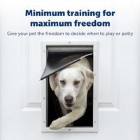 Petsafe kattenluik tot 7 kg aluminium wit - thumbnail