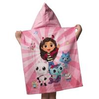 Gabby poncho 50 x 115 cm (roze) - thumbnail