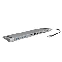 LogiLink UA0373 USB-C dockingstation Geschikt voor merk (dockingstation): Universeel USB-C Power Delivery, Geïntegreerde kaartlezer - thumbnail