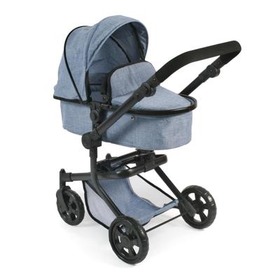 Combi-poppenwagen Mika - Blue Jeans