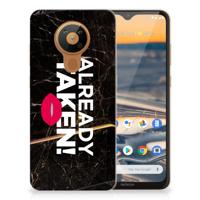 Nokia 5.3 | Siliconen hoesje | met naam Already Taken Black - thumbnail