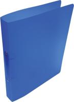 Alpha ringmap, voor ft A4, uit PP, 2 ringen van 25 mm, transparant blauw - thumbnail