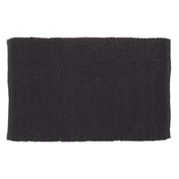 Badmat Sealskin Delhi 60x90 cm Katoen Donkergrijs - thumbnail