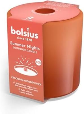 Bolsius Glas Summer Nights Ø10cm Terra