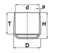 Peerdop zwart 25mm - thumbnail