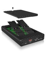 ICY BOX IB-2817MCL-C31 SDD-behuizing Zwart M.2 Stroomvoorziening via USB - thumbnail