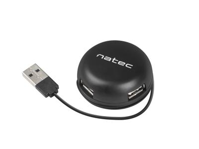 Natec HUB Bumblebee 4 PUERTOS USB 2-0 Negro