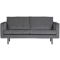 WOOOD Rodeo 2,5-zits bank streep zwart/grijs - thumbnail