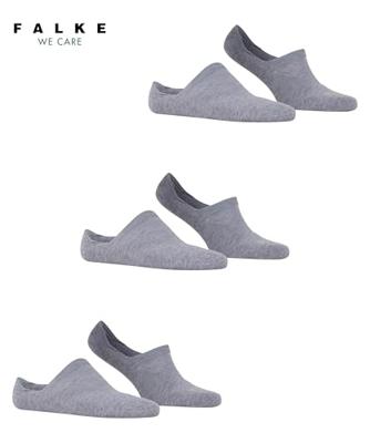 FALKE 3-paar unisex Footies die niet afzakken - Cool Kick - Kousenvoetjes voor dames en heren - Sokken in loafers - Anti-slip