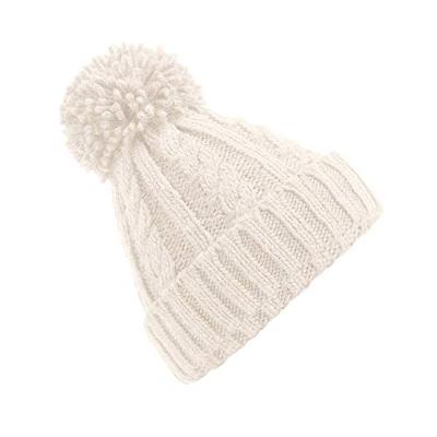 Beechfield CB480 Cable Knit Melange Beanie - Oatmeal - One Size