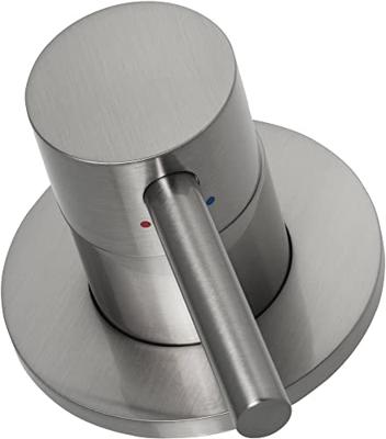 Ben Lavion 2-gats inbouw wastafelkraan afdekset RVS-look