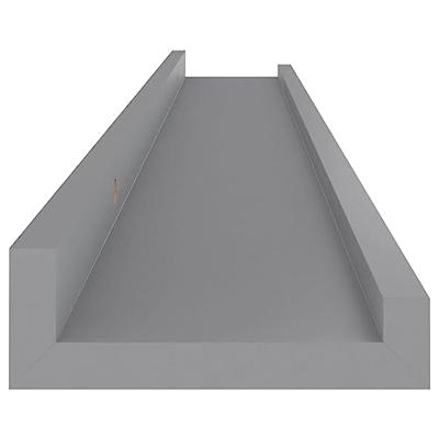 VidaXL Wandschappen 4 st 80x9x3 cm grijs VidaXL Wandschappen 4 st 80x9x3 cm grijs