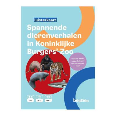 Centraal Boekhuis Spannende dierenverhalen in koninklijke burgers'zoo luisterkaart Centraal Boekhuis Spannende dierenverhalen in koninklijke burgers'zoo luisterkaart