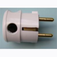 Kopp stekker kunststof RA IP20 haaks arctic wit - thumbnail