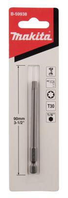 Makita Accessoires Schroefbit T30x90mm - B-59938 - B-59938