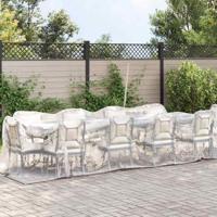 Doorzichtig zeildoek met zeilringen 4x5 m polyethyleen - thumbnail