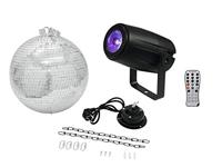 Eurolite LED Spiegelbolset Met motor, met LED-verlichting 30 cm - thumbnail