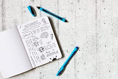 Schneider Schreibgeräte Box 3x Kugelschreiber Rave + 1x Memo blau 132574 Balpen 1 stuk(s)