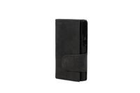 Juscha JU-961301 Pasjeshouder Clicksafe RFID Jachtleer ZW/ZW 8 Pasjes Met Opbergvak Voor Muntgeld - thumbnail