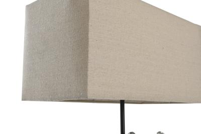 Bureaulamp DKD Home Decor 36 x 21,5 x 43 cm Zilverkleurig Beige Metaal Hars 220 V 50 W