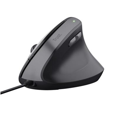 Trust bayo ii bedrade ergonomische muis (zwart, 800 dpi - 2400 dpi)