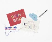 Creativ Company Kruissteken karton , afm 17,5x24,5 cm, diverse kleuren, 10 vel/ 1 doos - thumbnail