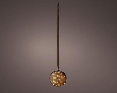 Micro LED bal binnen dia20cm brown/warm white - Lumineo
