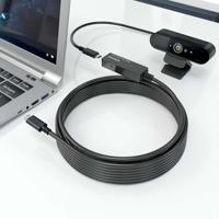 AISENS - A107-0869 verlengkabel USB 3.2 Gen1X1 met versterker, USB-C/M-USB-C/H, zwart, 5,0 m - thumbnail