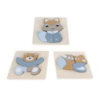 Big Tree Puzzel Hout Dieren FSC, 5st. - thumbnail