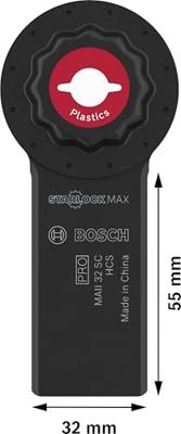 Bosch Accessoires PRO MAII 32 SC Multitool zaagblad | 32 x 55 mm - 2608669142 Bosch Accessoires PRO MAII 32 SC Multitool zaagblad | 32 x 55 mm - 2608669142