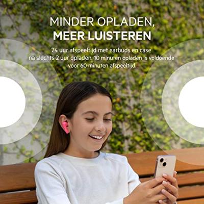 Belkin SoundForm Nano In Ear headset Bluetooth Pink Headset, Oplaadbox, Bestand tegen zweet Belkin SoundForm Nano In Ear headset Bluetooth Pink Headset, Oplaadbox, Bestand tegen zweet